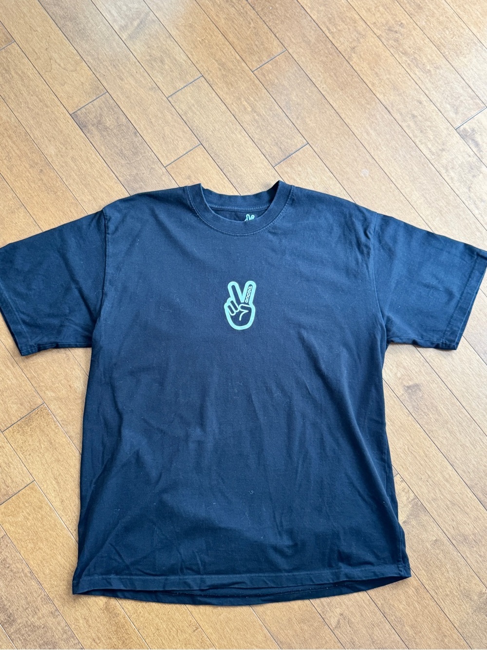 Deuce Brand Premium "Peace Logo" Basketball Lifestyle Tee - Black Medium